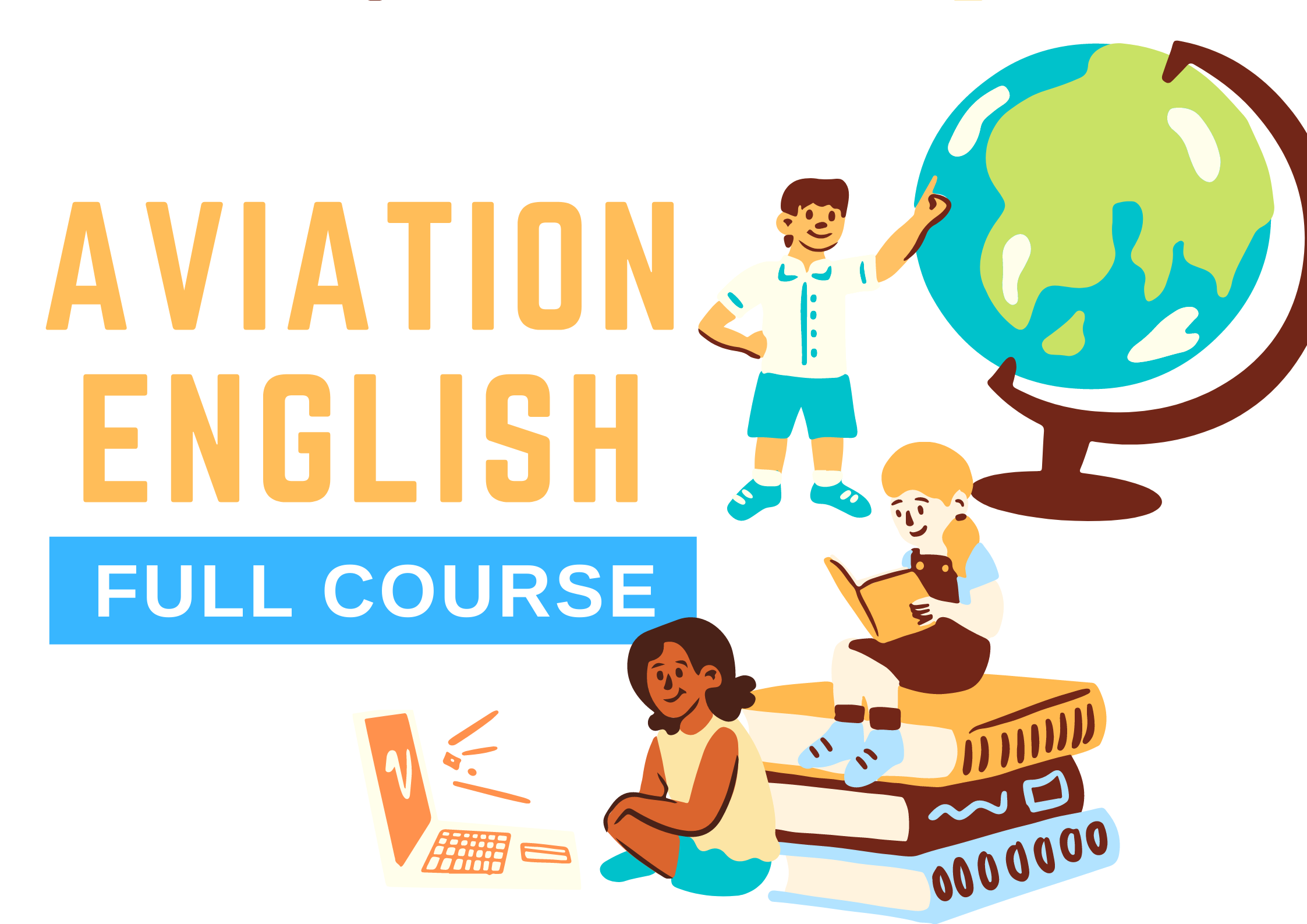 Flight School Aviation English: Full Course (Parts 1-3)